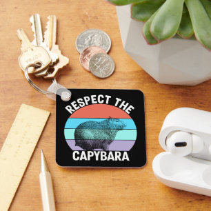 Porte-clés Respectez Le Capybara Amusing Capybara Fan