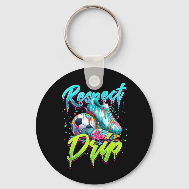Porte-clés Respectez le Drip Soccer Glace Drip Avec Sprink (Recto)