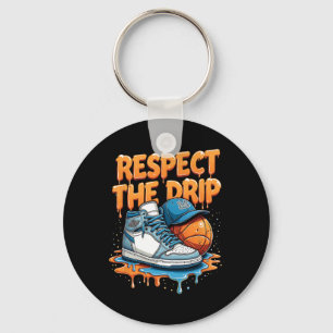 Porte-clés Respectez le style de rue des baskets avec Drip Sk