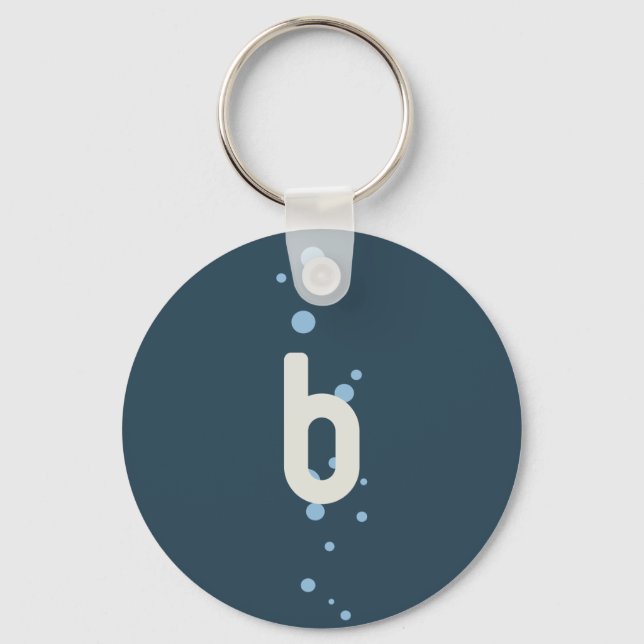 Porte-clés Respirer - Anneau de clés Blue Key (Recto)