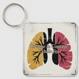 Porte-clés Respirez Courage, Expirez Peur