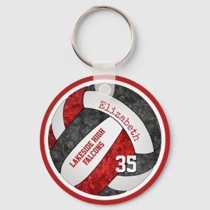 Porte-clés ressemble à un volley-ball aux couleurs d'équipe r