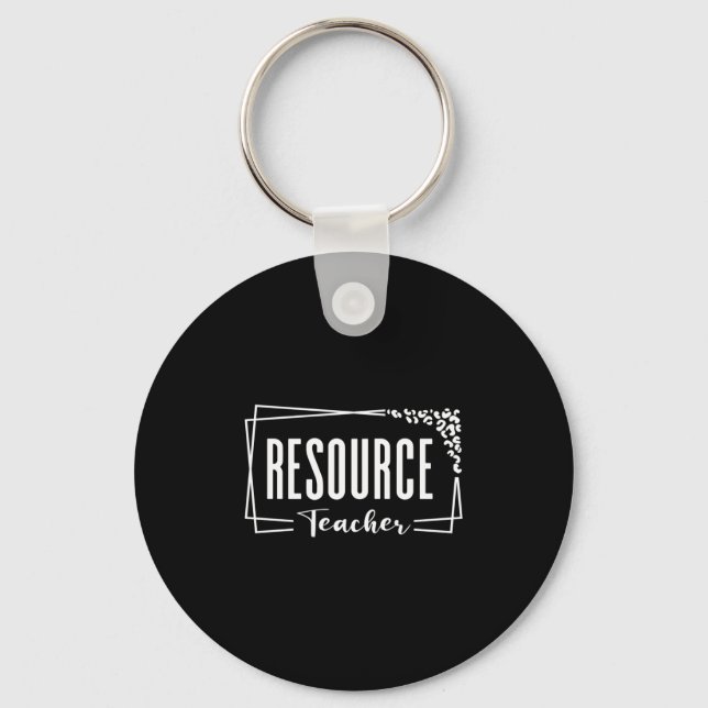 Porte-clés Ressource Enseignant Conception Appréciation Pour  (Recto)