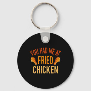 Porte-clés Restaurant amateur de nourriture de poulet frit Cu