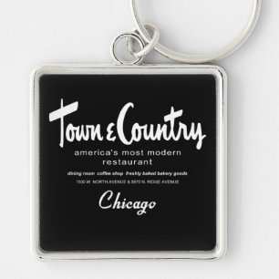 Porte-clés Restaurants de ville et de campagne, Chicago, IL