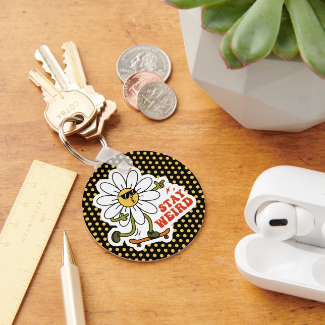 Porte-clés Reste Drôle Skateboarding Daisy (Bureau)