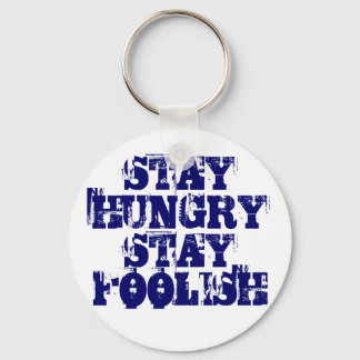 PORTE-CLÉS RESTER FAIM RESTER FOOLISH STEVE JOBS APPLE PORTE 