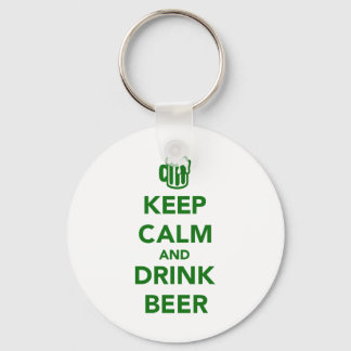 Porte-clés Restez calme et buvez de la bière St. Patricks jou