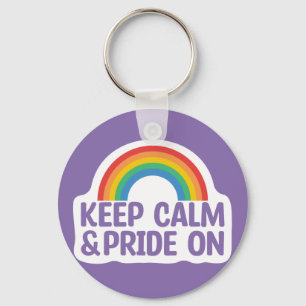 Porte-clés Restez Calme Et Fiez-Vous Mois Gay pride