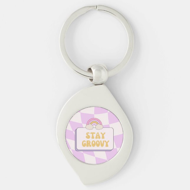 Porte-clés Restez Groovy (Devant)