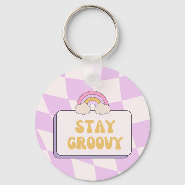 Porte-clés Restez Groovy (Recto)