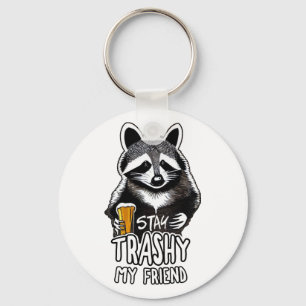 Porte-clés Restez Trashy Mon Ami Raccoon