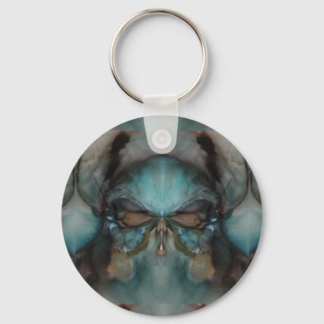 Porte-clés Résumé Design Effrayant Masque viking (Recto)