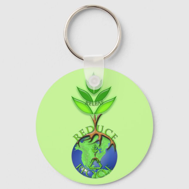 Porte-clés Rétablir Réduire Recycler (Recto)