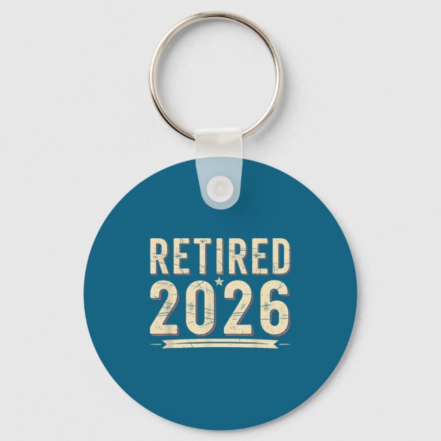 Porte-clés Retirement 2026 Countdown Retired Ly Dom  (Recto)