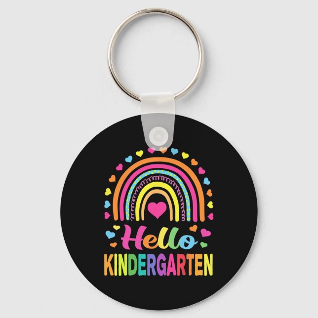 Porte-clés Retour à l'école Hello Kindergarten Squad Enseigna (Recto)