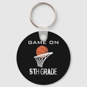 Porte-clés Retour À L'École Jeu Sur Basketball De 5E Année Fu