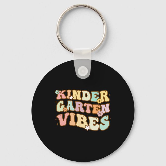 Porte-clés Retour À L'École Maternelle Vibes Retro Enseignant (Recto)