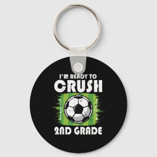 Porte-clés Retour à l'école Premier jour de 2e année Football
