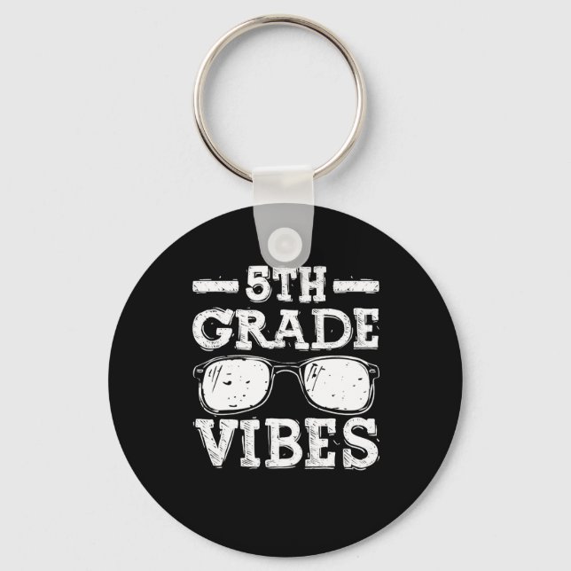 Porte-clés Retour à l'école Vibes de 5e année (Recto)