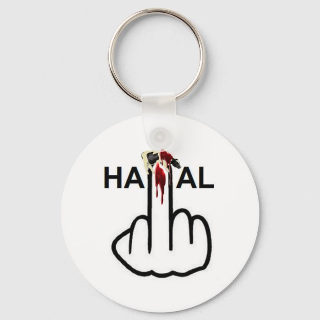 Porte-clés Retourner porte - clé Halal (Recto)