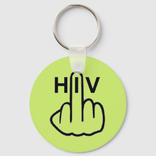 Porte-clés Retourner sur le VIH porte - clé