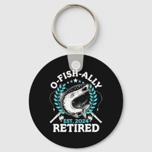 Porte-clés Retraité O-fish-ally 2024 Cadeaux de retraite de p
