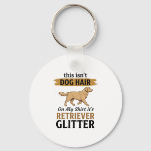 Porte-clés Rétreiver Pailleté Amateur de Chien Drôle Design V