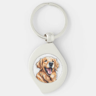 Porte-clés Retriever doré