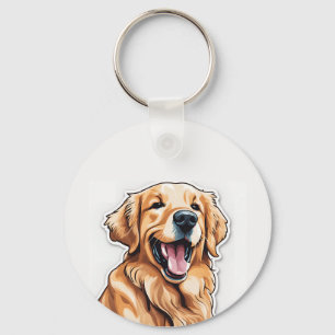 Porte-clés Retriever doré