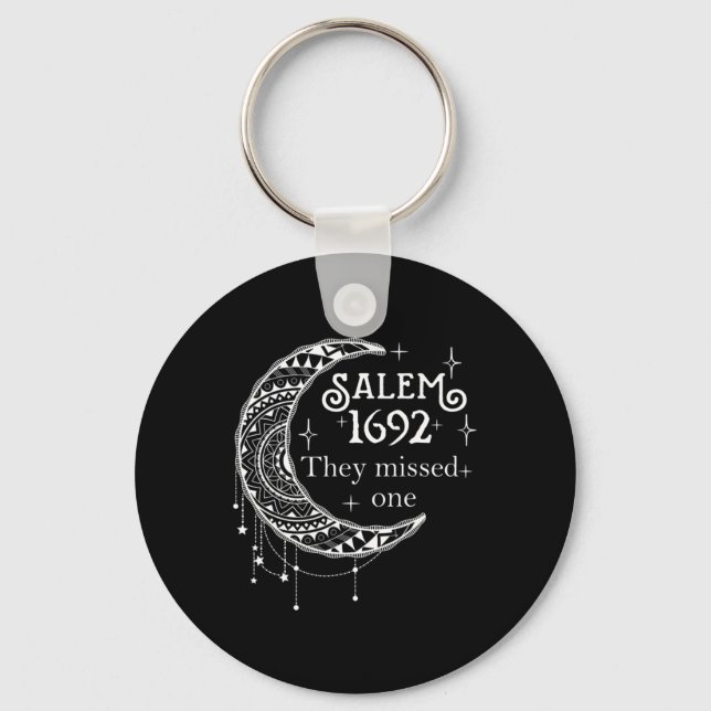 Porte-clés Rétro 1692 Ils Ont Manqué Une Sorcière Salem 1692  (Recto)