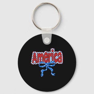 Porte-clés Retro America Coquette 4 juillet Memorial Indeme