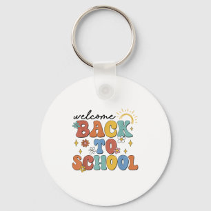 Porte-clés Retro Bienvenue À L'École Appréciation Des Enseign