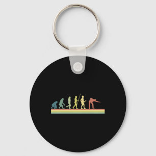 Porte-clés Retro Billiards Human Evolution Lover Pool Cadeau 