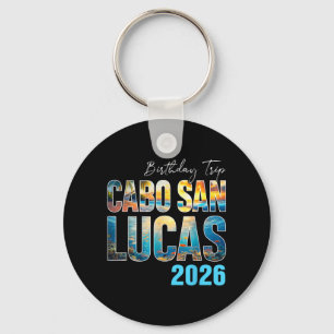 Porte-clés Retro Cabo San Lucas 2026 Voyage d'anniversaire Fa