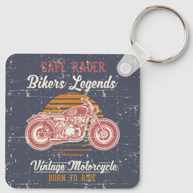 Porte-clés Retro Cafe Racer (Dos)