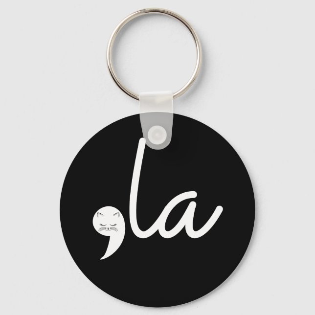 Porte-clés Retro Cat Comma La Kamala Harris Pour Président 24 (Recto)