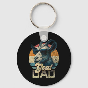 Porte-clés Retro Chèvre Papa Meilleure Chèvre Papa Daddy Dadd