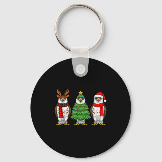 Porte-clés Retro Christmas Hawk Santa Reindeer 