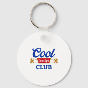 Porte-clés Retro Cool Grand-Père Club Famille Égale Fête des
