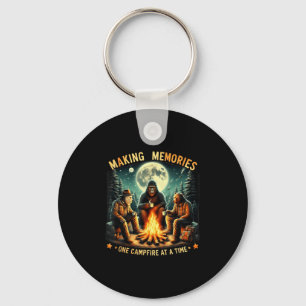 Porte-clés Rétro Créer des souvenirs un feu de camp à la fois