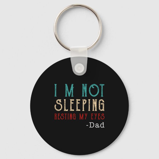 Porte-clés Retro Dad Resting My Eyes Funny Quote  (Recto)