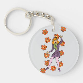 Porte-clés rétro Daphne Scooby-Doo Flower Power