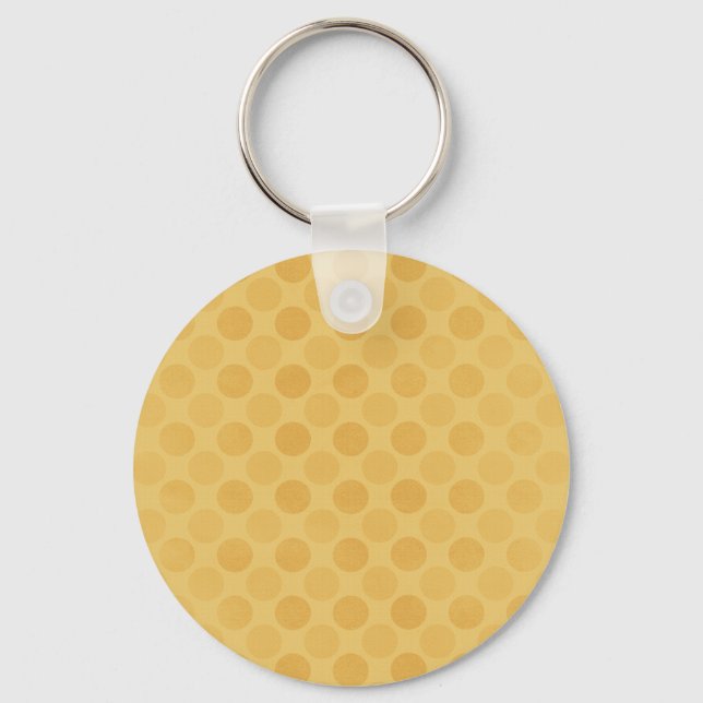 Porte-clés Retro faded yellow circles pattern (Recto)