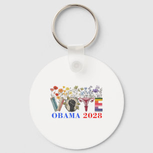 Porte-clés Retro Floral Obama 2028