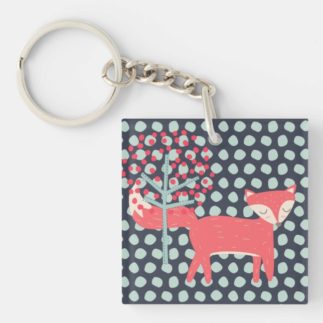 Porte-clés Retro Fox (Devant)