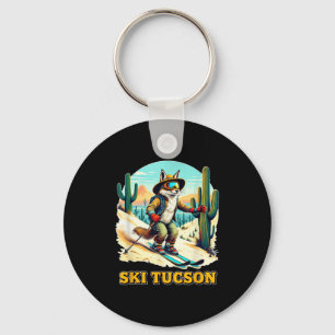 Porte-clés Retro Fox Ski En Tucson Desert Adventure Ski Ar