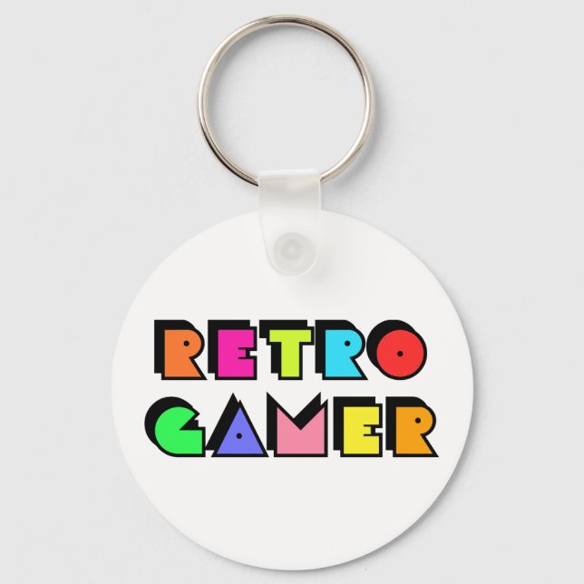 Porte-clés Retro Gamer (Recto)