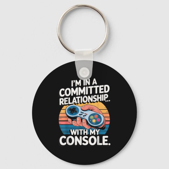 Porte-clés Retro Gaming Relationship Funny Gamer Console Love (Recto)