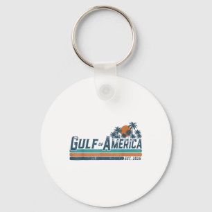 Porte-clés Retro Golfe De Usa Amérique Est 2025 Golfe Du Mexi